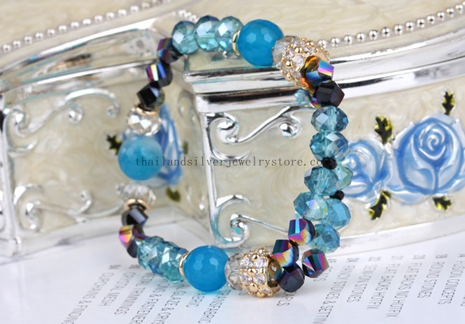 crystal beads bracelet