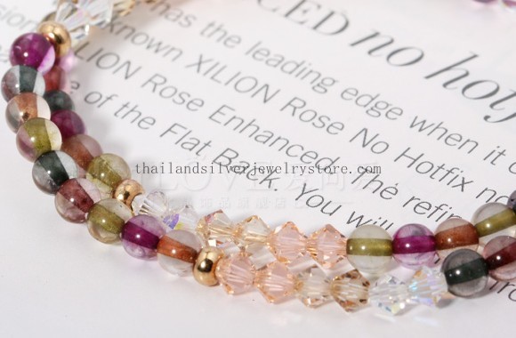 crystal beads bracelet