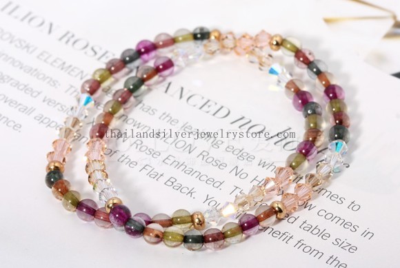 crystal beads bracelet