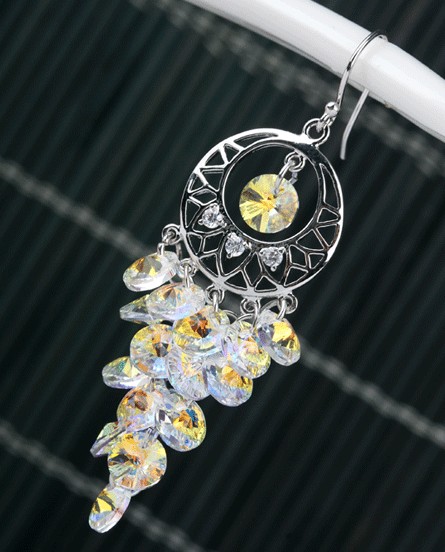 crystal flower necklace