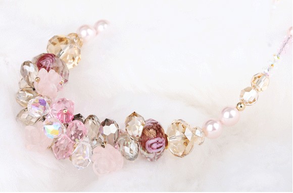 crystal beads necklace