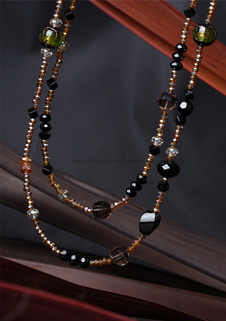 crystal beads necklace