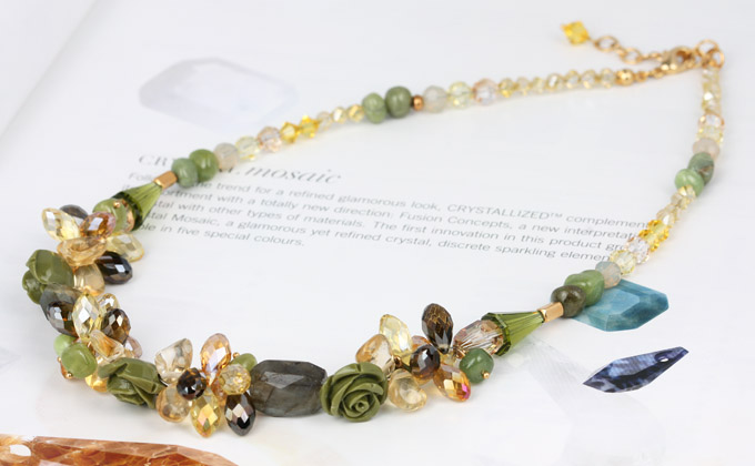 crystal beads necklace