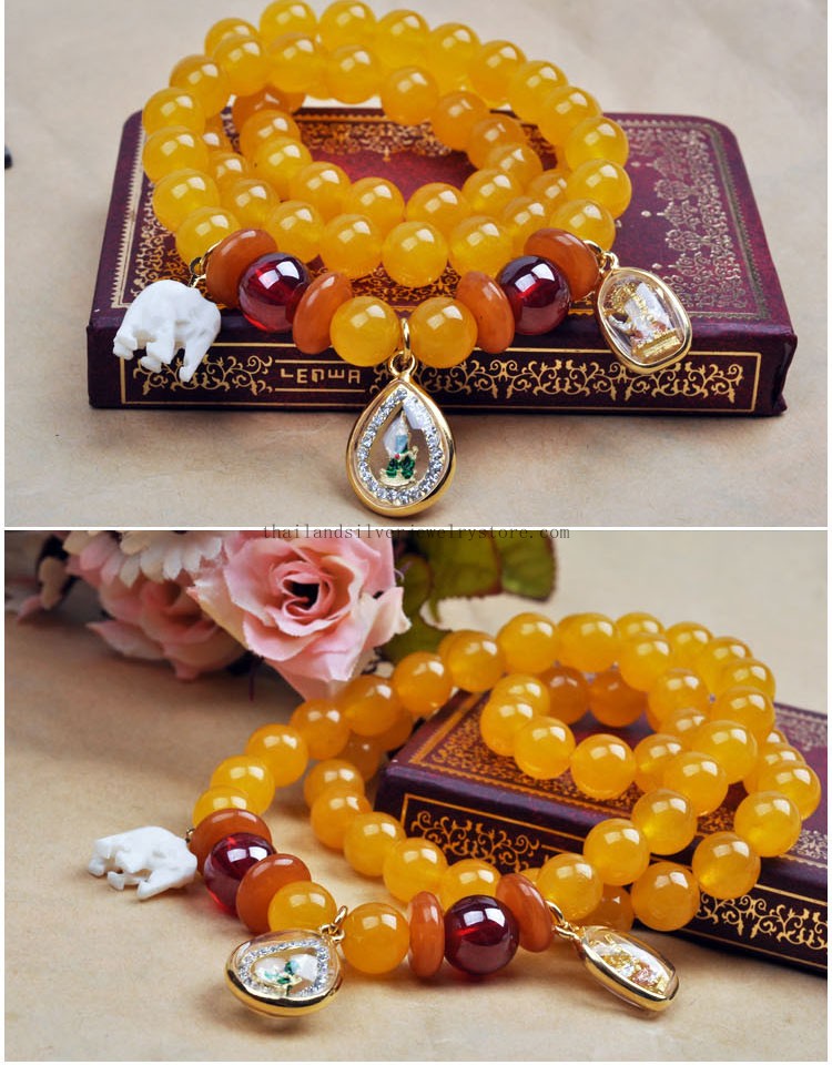 topaz beads bracelet buddha bracelet