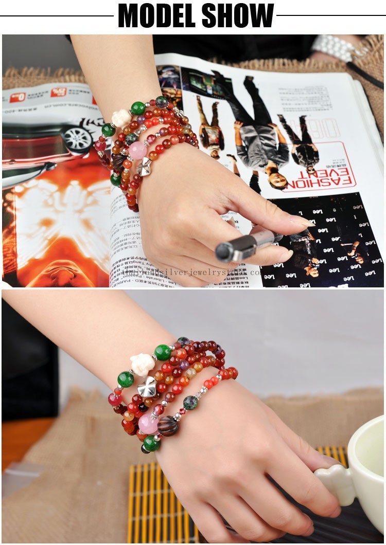 crystal beaded bracelet, buddha bacelet