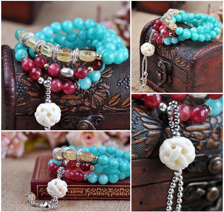 crystal beads bracelet beaded bracelet