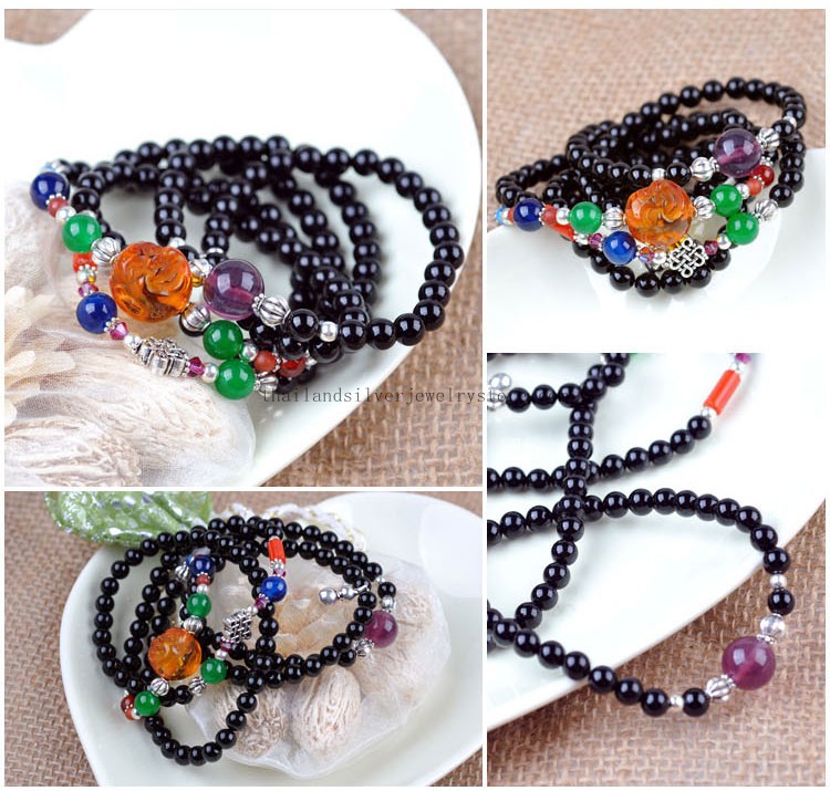 onyx beads bracelet