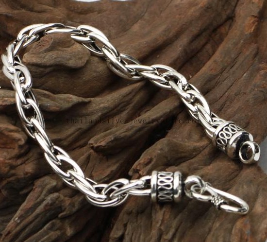 Handmade Thailand Silver Good Luck Bracelet