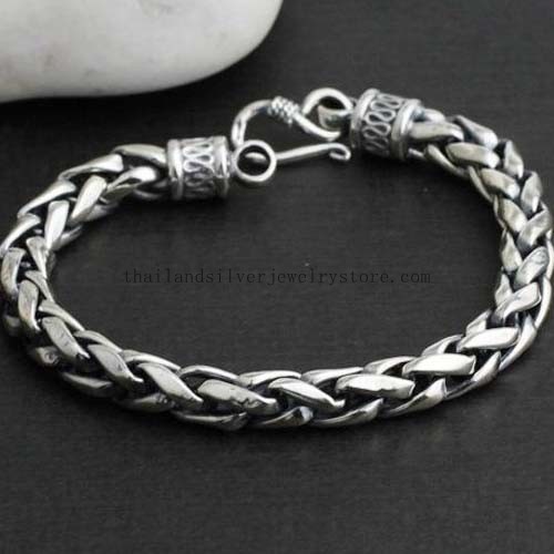 Handmade Thailand SIlver Tribal Lucky Bracelet