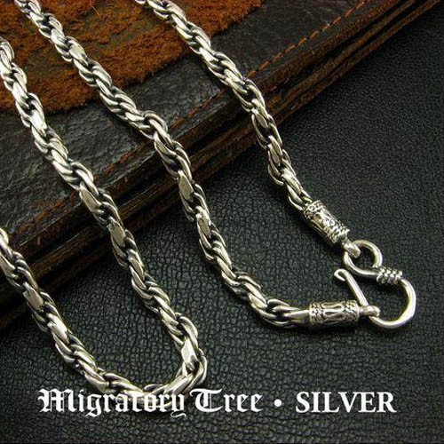 3MM Thai Silver Necklace Lucky Necklace for Men