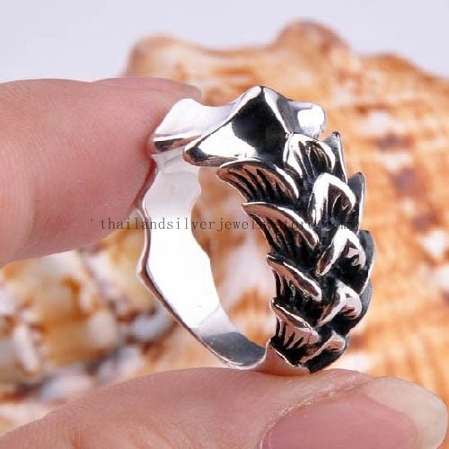 Handmade Thai Silver Dragon Paw Ring