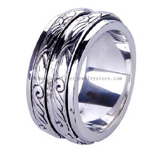 Handmade Thai Silver Good Luck Spinning Ring