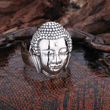 Handmade Sakyamuni Buddha Head Ring