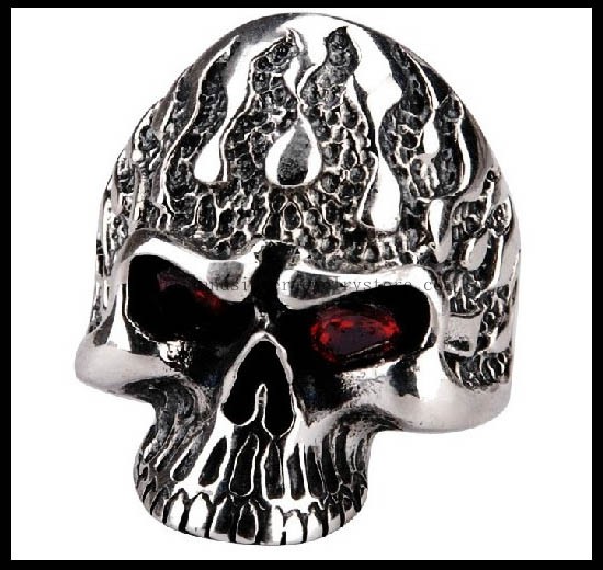 Handmade Thai Silver Skull Ring for Men