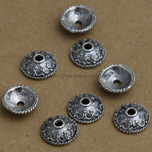 Handmade 925 Silver Beads Cap